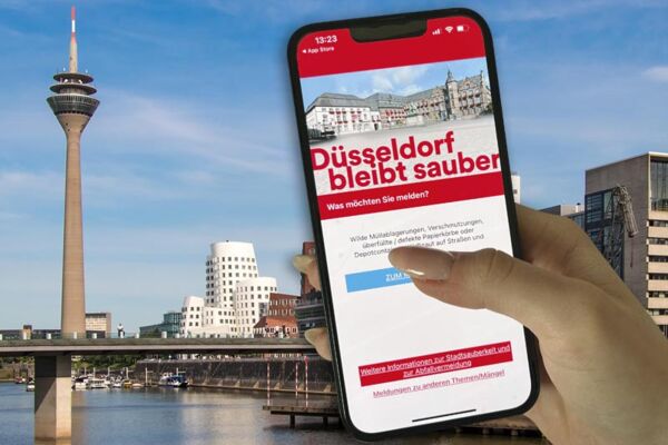 Diese App hilft,  die Stadt sauber zu halten