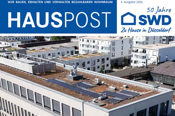 Titelbild der Hauspost-Ausgabe 3/2025 von der SWD.